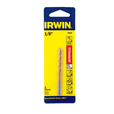 IRWIN BIT DRILL 1/8""TIN135PT 63908